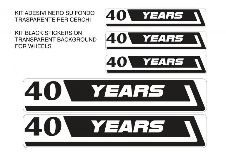 Stickers kit for spoke wheel edition 40 Years